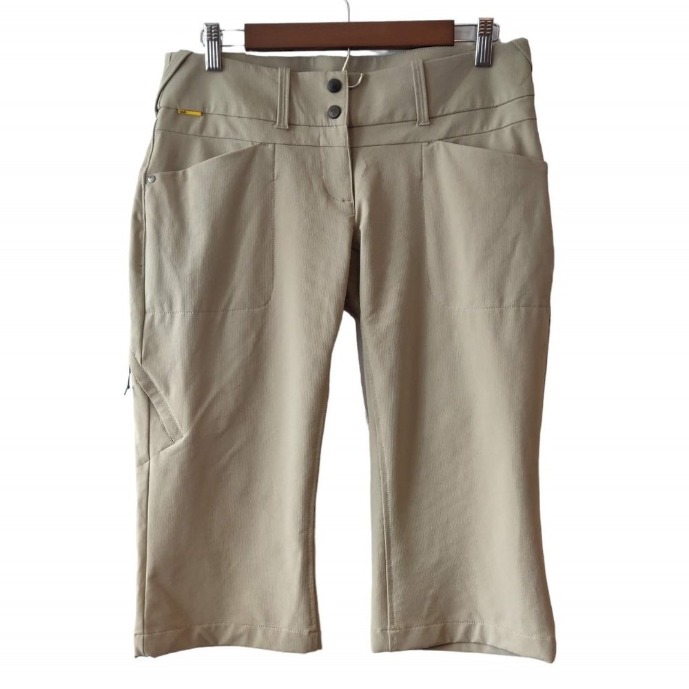 Lole Womens New Flaw Twill Explore Wicking UPF 50 Antibacterial Capri Pants 8
